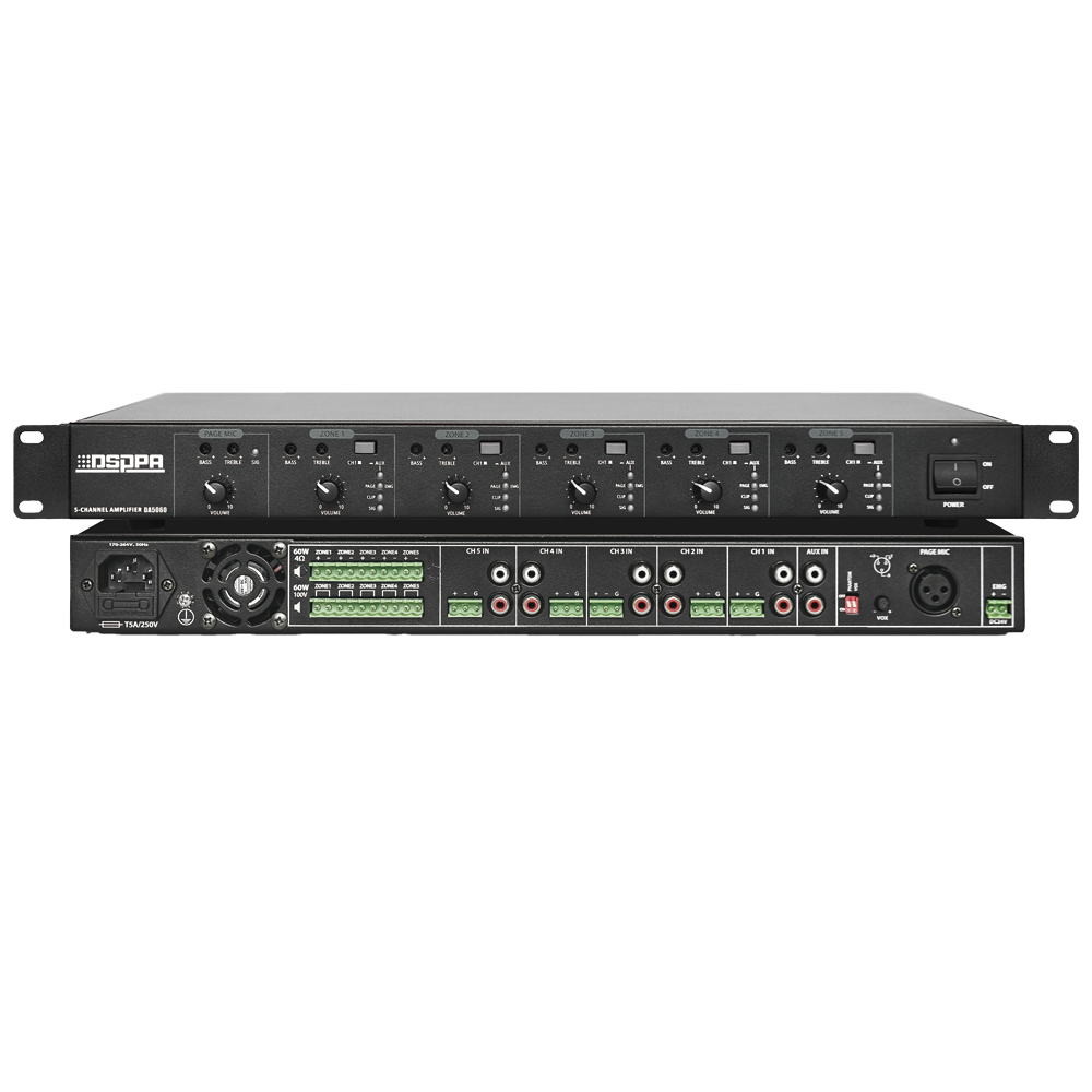 Dsppa Amplificador mezclador 5 canales DSPPA-DA5060