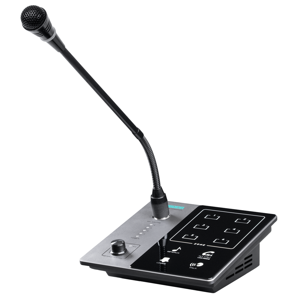 Dsppa Micrófono de pupitre Pulsador para anuncios DSPPA-DMA60M