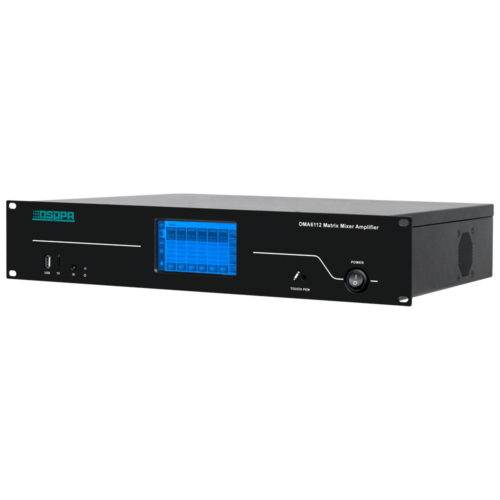 Dsppa Matriz mezclador digital Amplificador 100V DSPPA-DMA6112