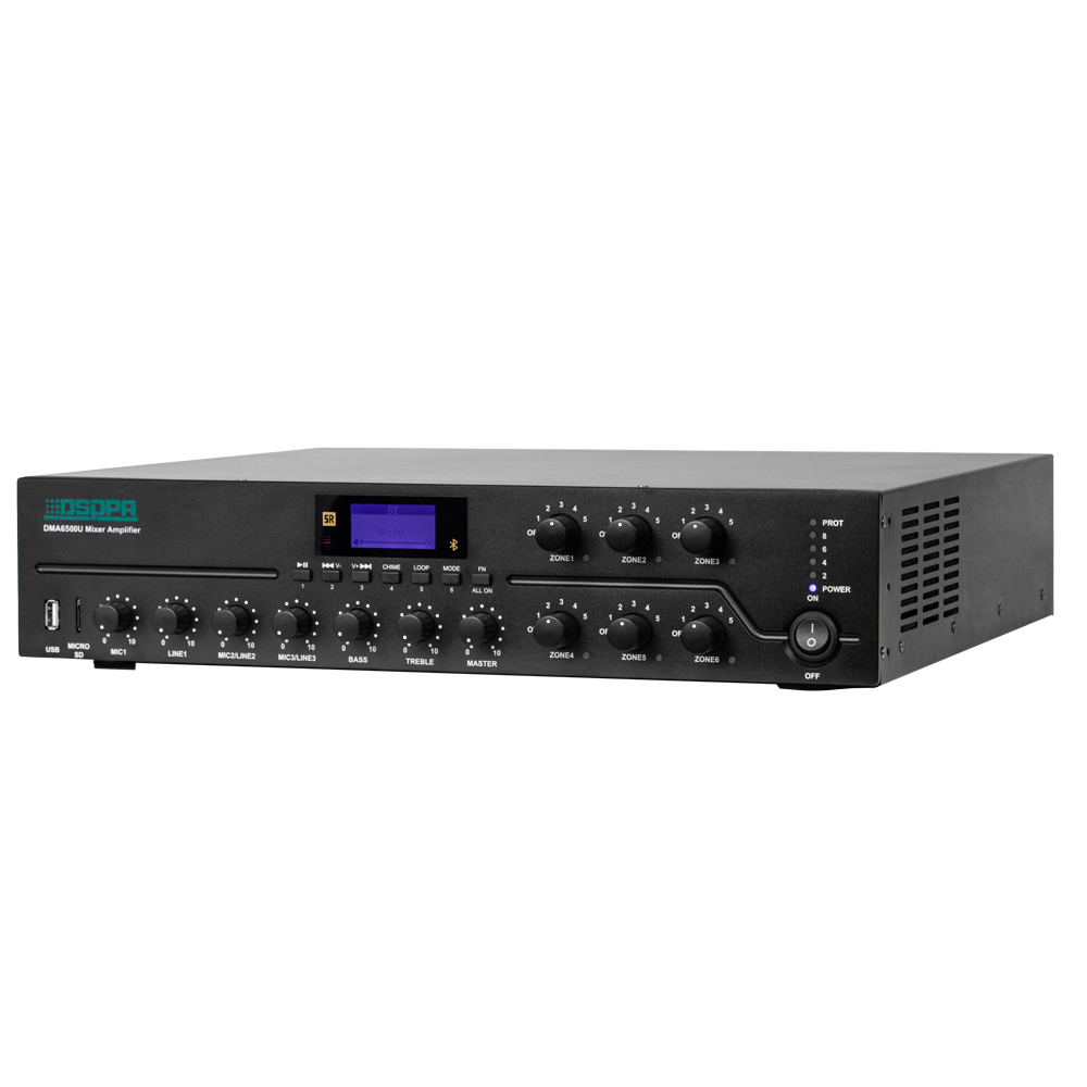 Dsppa Matriz mezclador digital Amplificador 100V DSPPA-DMA6500U