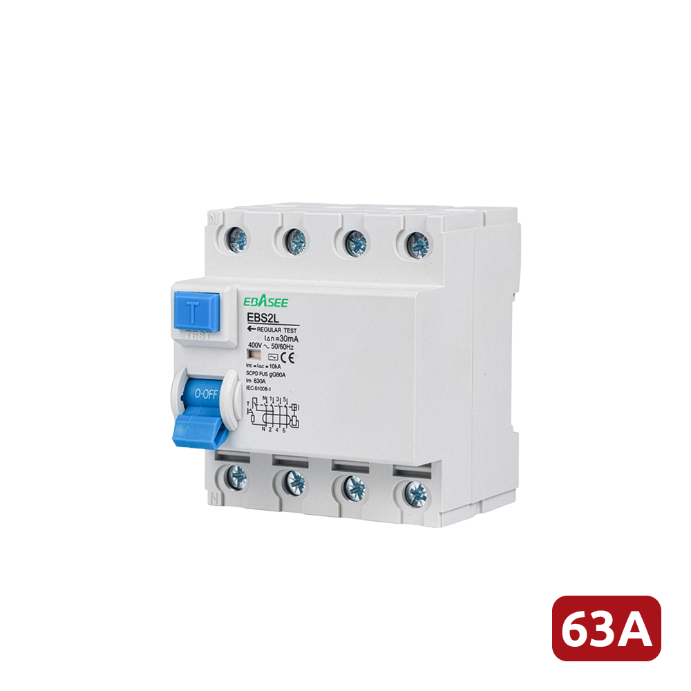 CCTV & Alarmas Interruptor diferencial Corriente nominal 63A EBS2L-63A-4P