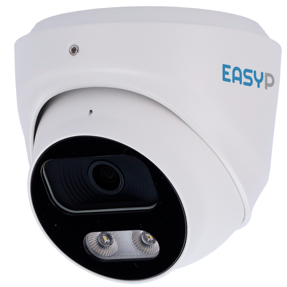 Easyp Cámara Turret IP AI EASY Lente 2.8 mm 5 MP, 2.8 mm, PoE EP-IPT220A-5-DL
