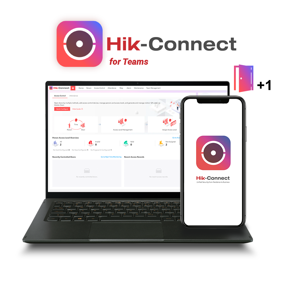 Hikvision Licencia nube Hik Connect Teams HC-AC&TA/1Door/1Y