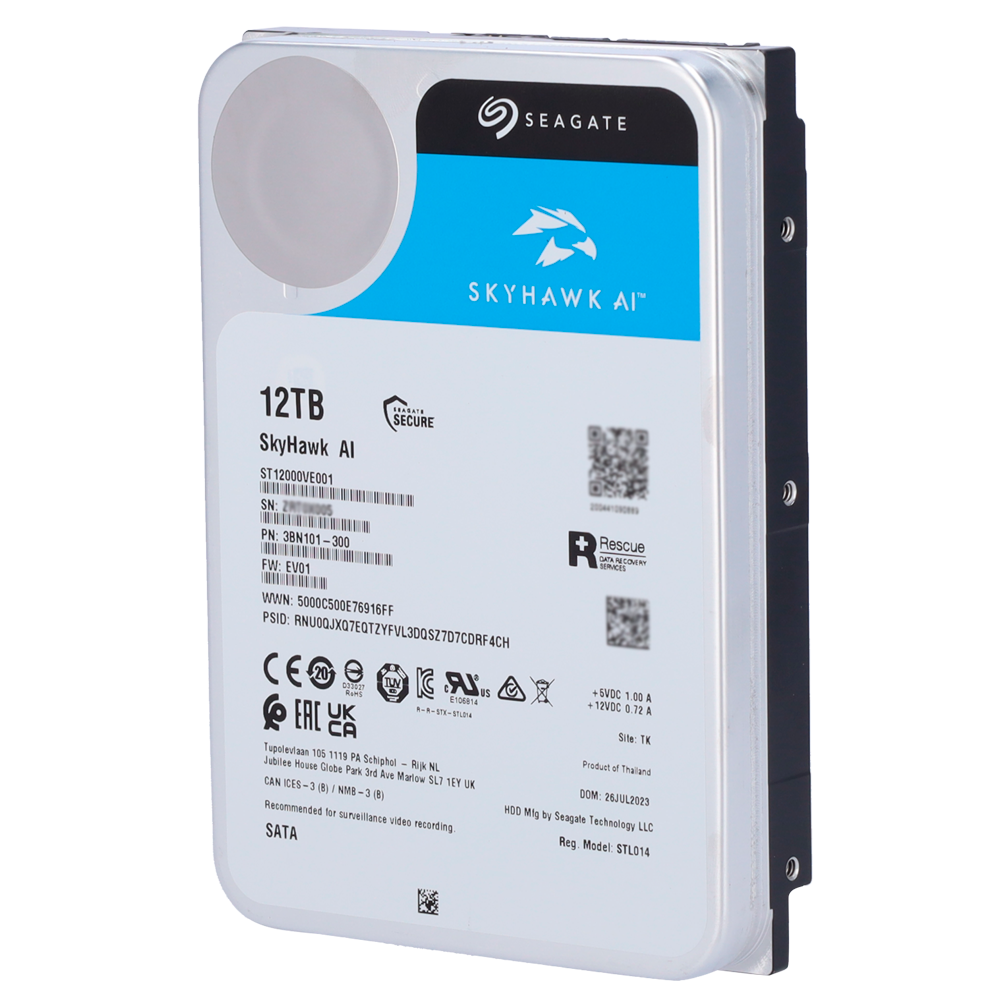 Seagate Disco duro Seagate Skyhawk AI ST12000VE003 HD12TB-S-AI