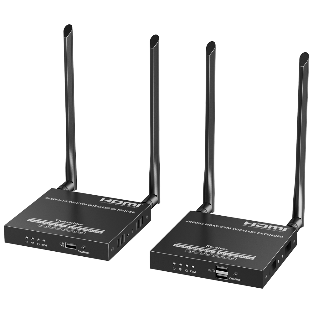 Lenkeng Extensor KVM inalámbrico Alcance 50 m HDMI-EXT-PRO-W-4K60-KVM