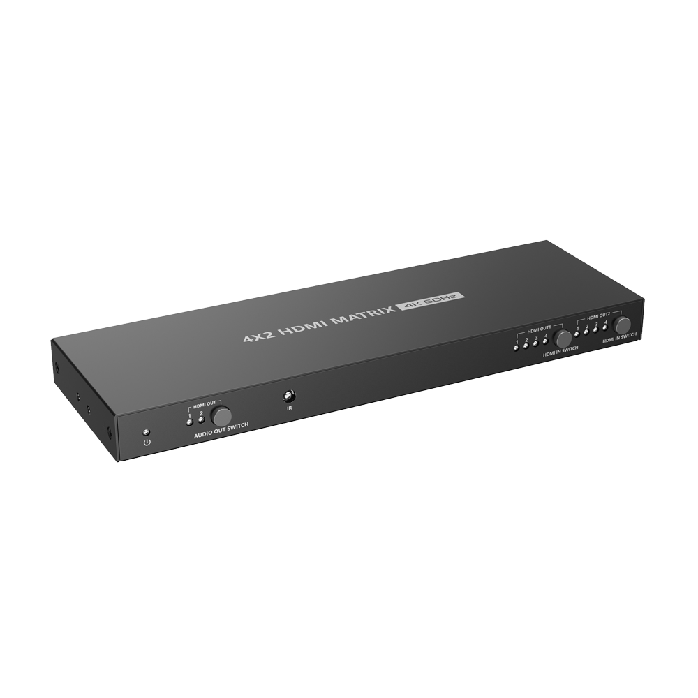 Lenkeng Matriz de señal HDMI Permite 4x2 HDMI-MX-4x2-4K60