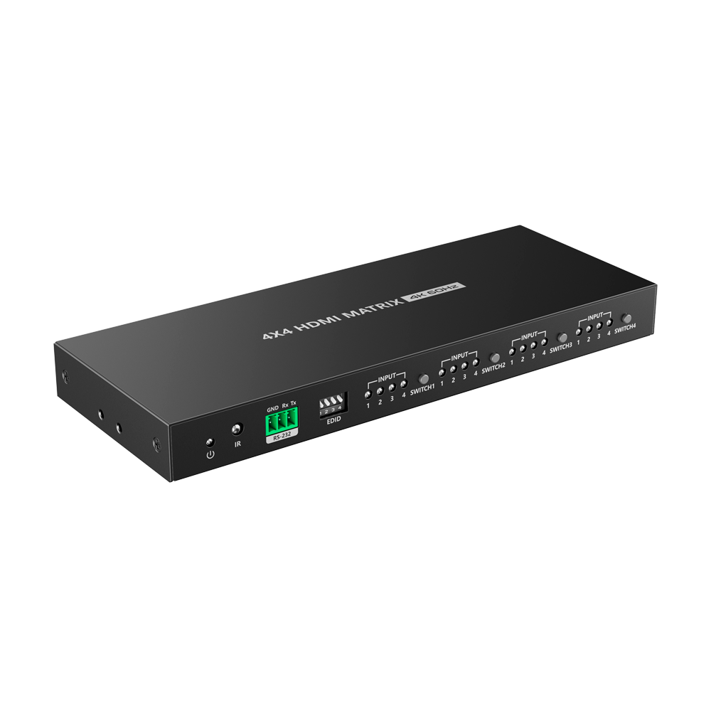 Lenkeng Matriz de señal HDMI Permite 4x4 HDMI-MX-4x4-4K60