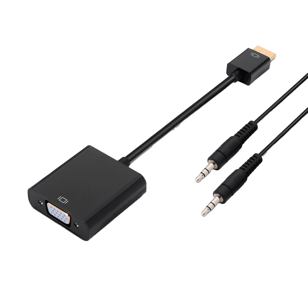 CCTV & Alarmas Conversor HDMI VGA + audio HDMI-VGA0.1+A1.0/N