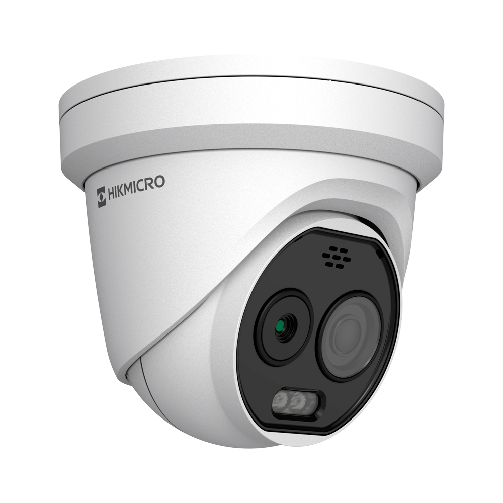 Hikvision Cámara térmica Dual IP Hikmicro 5 MP, 2.1mm (term) / 2.2mm (vis) HM-TD1228T-2/G1/T3A