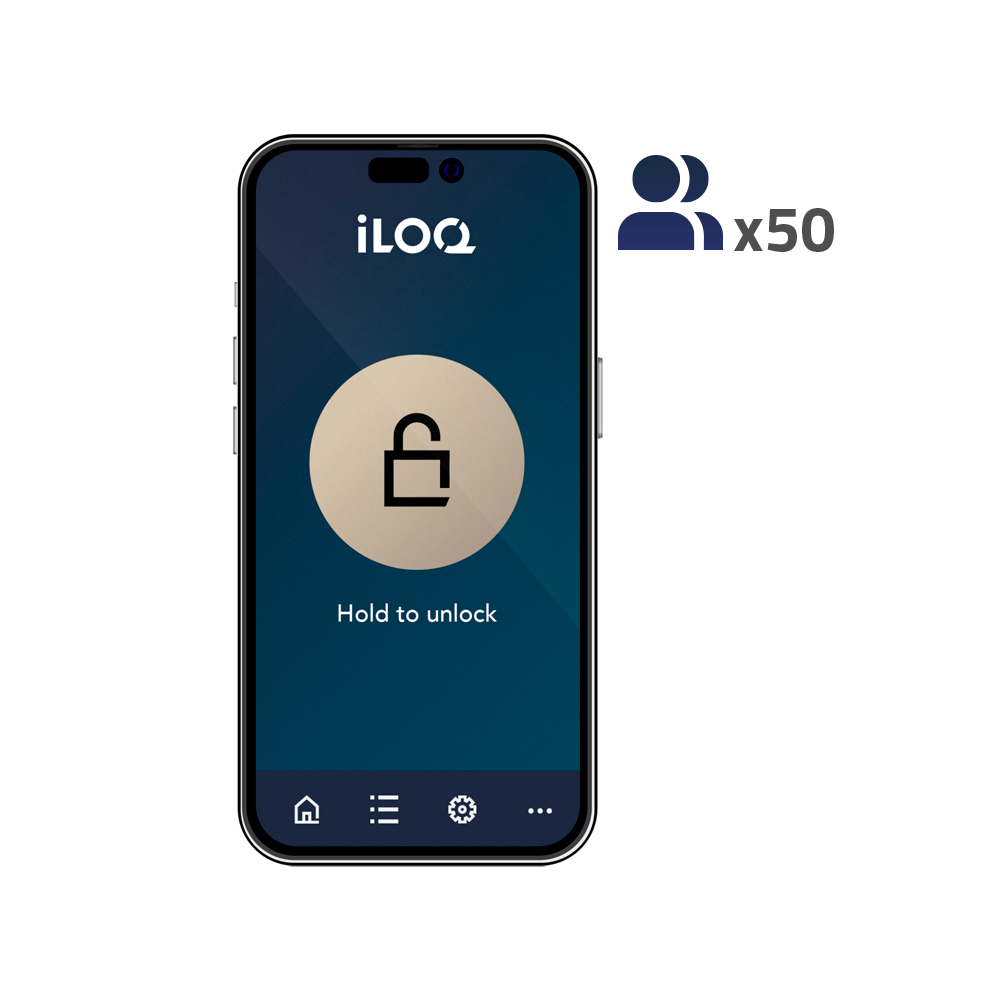 Iloq Licencia APP control de acceso ILOQ-LICENSE-S50-50APP
