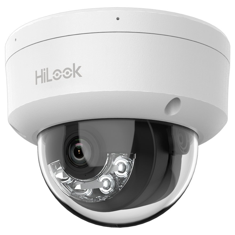 Hikvision HiLook Cámara Domo IP color blanco 6 MP, 2.8 mm, PoE IPC-D160HA-LU