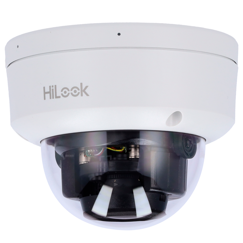 Hikvision HiLook Cámara Domo IP color blanco 6 MP, 2.8 ~ 12 mm Motorizada, PoE IPC-D660HA-LZU