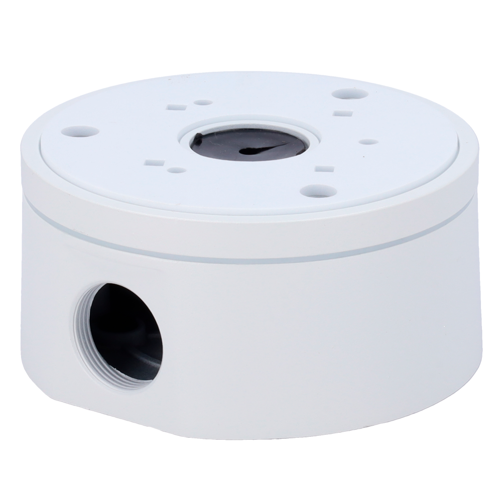 CCTV & Alarmas Caja de conexiones Para cámaras Bullet, Domo y Turret color blanco JBOX-118-WHITE