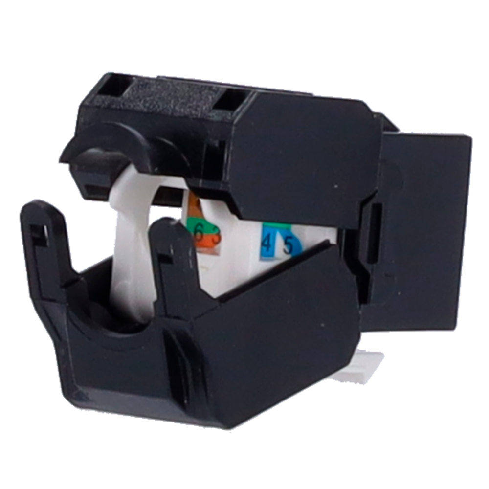 CCTV & Alarmas Conector para cables UTP Conector salida RJ45 KS6-TL180-BK