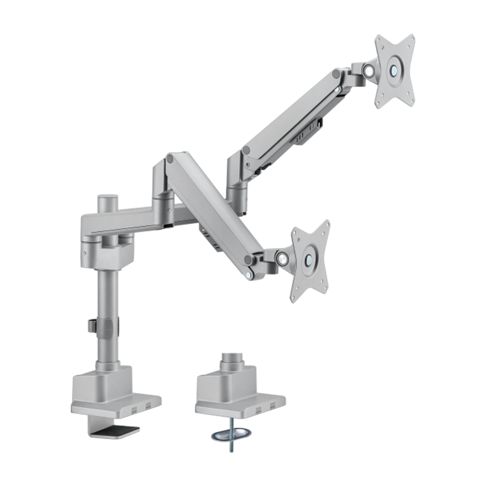 CCTV & Alarmas Brazo para dos monitores Instalación en mesa LDT62-C024P-GREY