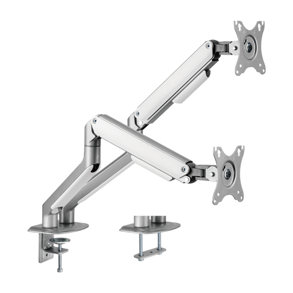 CCTV & Alarmas Brazo para dos monitores Instalación en mesa LDT63-C024-SILVER