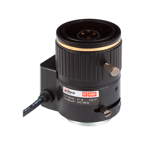 Dahua Lente con rosca CS Calidad 6.0 Mpx 6 MP, 2.7-12 mm PFL2712-E6D