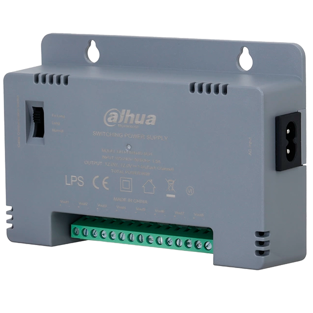 Dahua Fuente de alimentación conmutada PFM344D-8CH