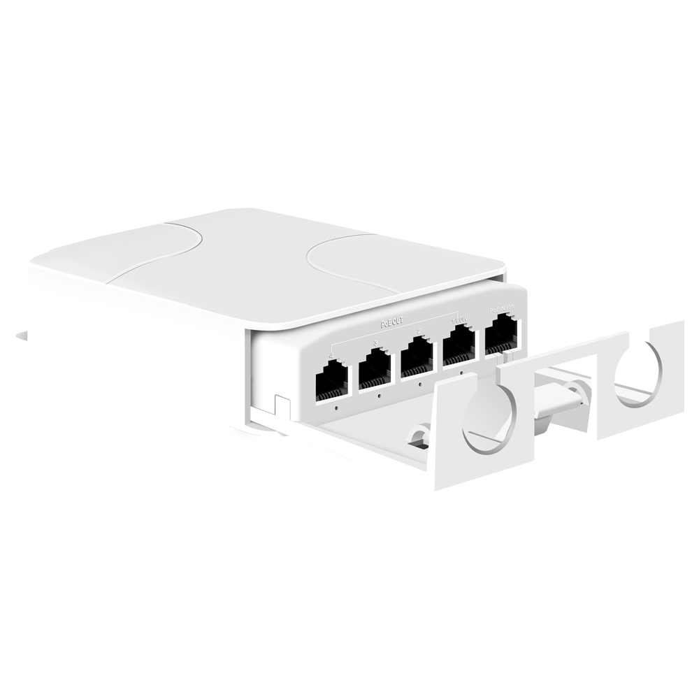 CCTV & Alarmas POE extender outdoor Permite ampliar el alcance de la alimentación POE POEXT-4FE-OUT