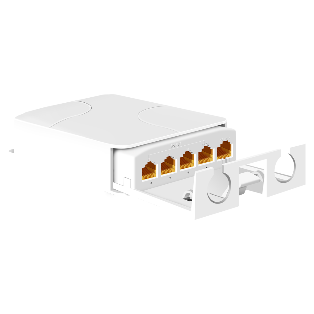 CCTV & Alarmas POE extender outdoor Permite ampliar el alcance de la alimentación POE POEXT-4GE-OUT