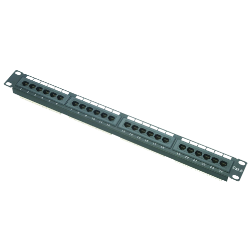 CCTV & Alarmas Patch panel de 24 puertos UTP/RJ45 PP-24