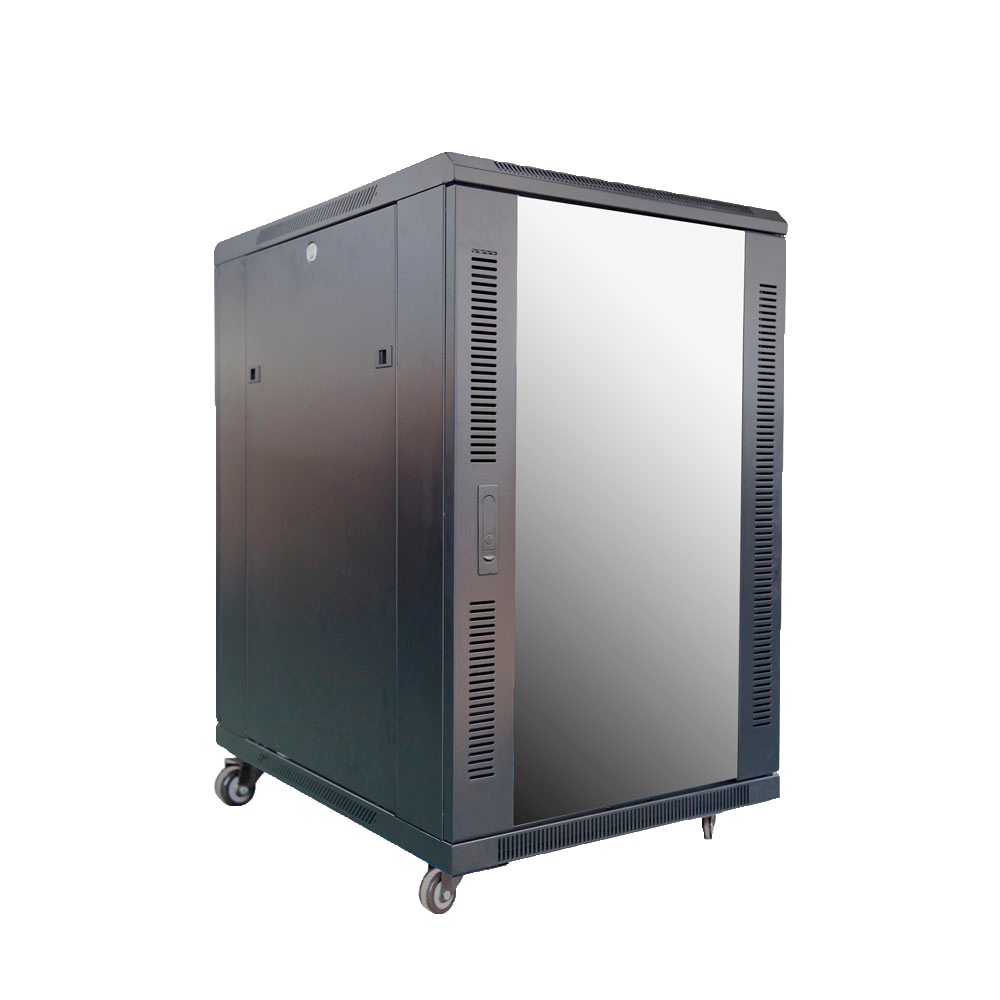 CCTV & Alarmas Armario rack para suelo Hasta 18U rack de 19"(600*800) color negro RACK-18UFN-8D