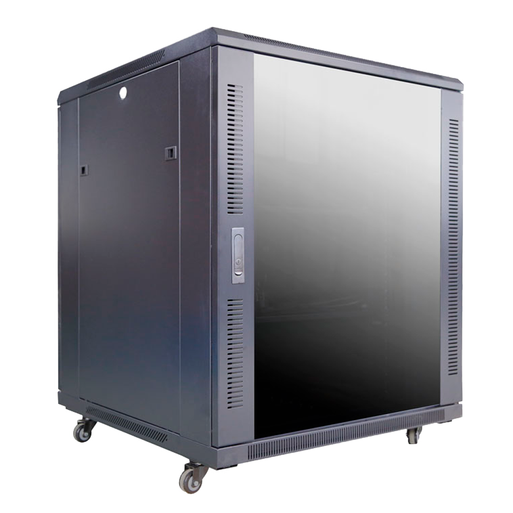 CCTV & Alarmas Armario rack para suelo Hasta 18U rack de 19"(800*800) color negro RACK-18UFN-8D8W