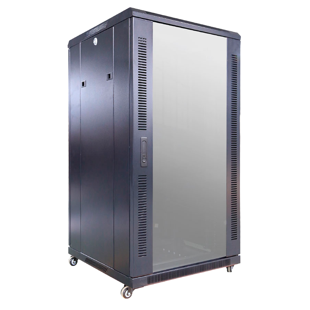 CCTV & Alarmas Armario rack para suelo Hasta 22U rack de 19"(600*600) color negro RACK-22UFN
