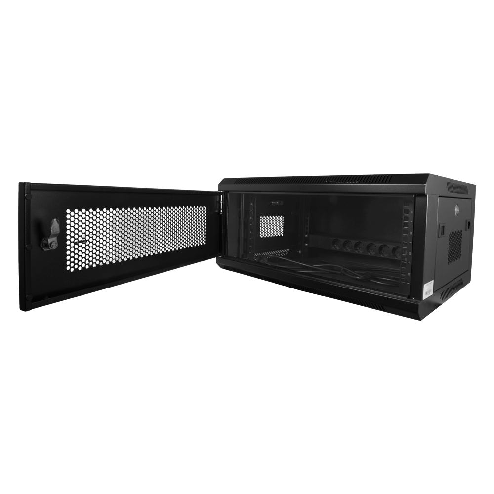 CCTV & Alarmas Armario rack para cualquier equipo de red color negro RACK-6U-MESH