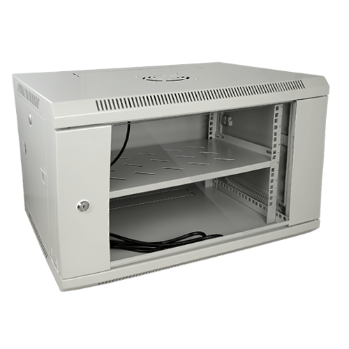 CCTV & Alarmas Armario rack para pared Hasta 6U rack de 19" color gris RACK-6UG