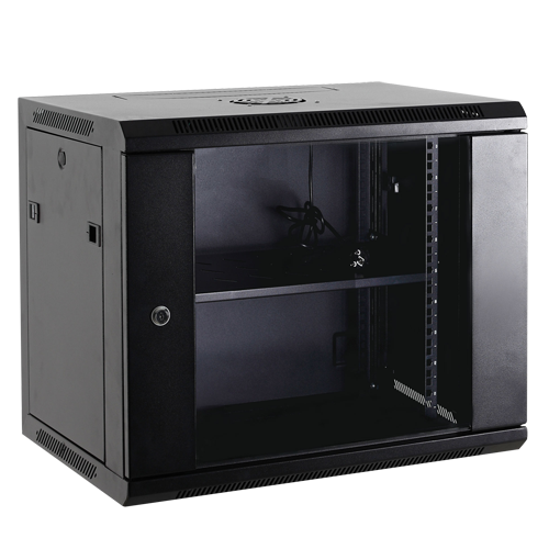 CCTV & Alarmas Armario rack para pared Hasta 9U rack de 19" color negro RACK-9UN