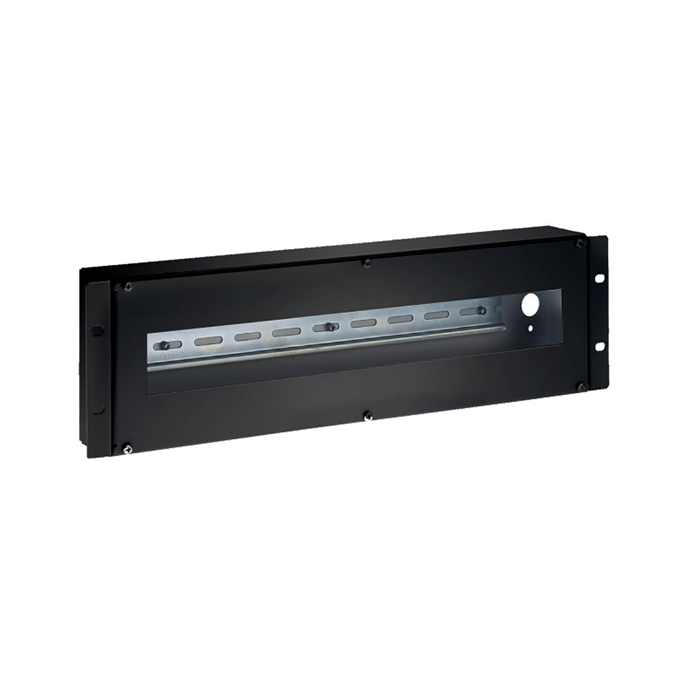 CCTV & Alarmas Panel Rack 19" Carril din color negro RACK-DINRAIL-3U