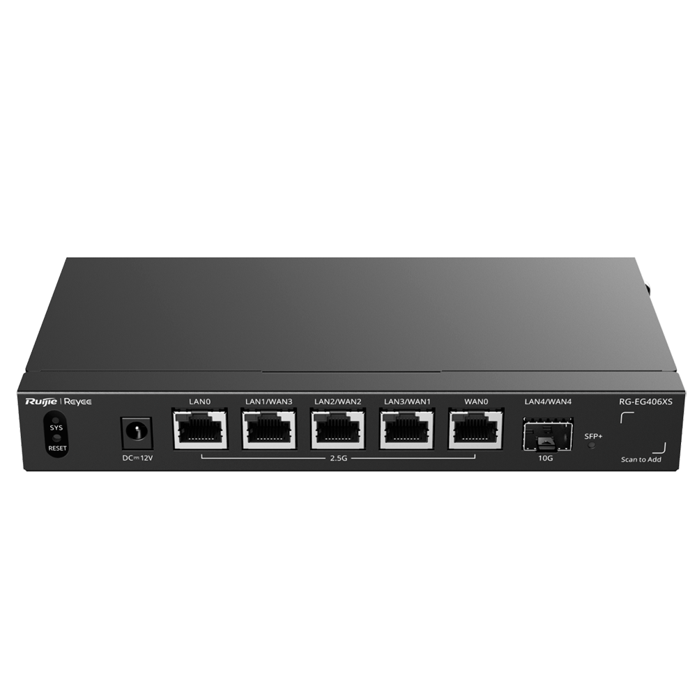 Reyee Router Cloud 5 Puertos RJ45 2.5G + 1 SFP+ 10Gigabit RG-EG406XS