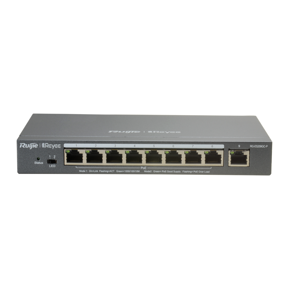 Reyee Switch PoE Cloud Gestionable RG-ES209GC-P