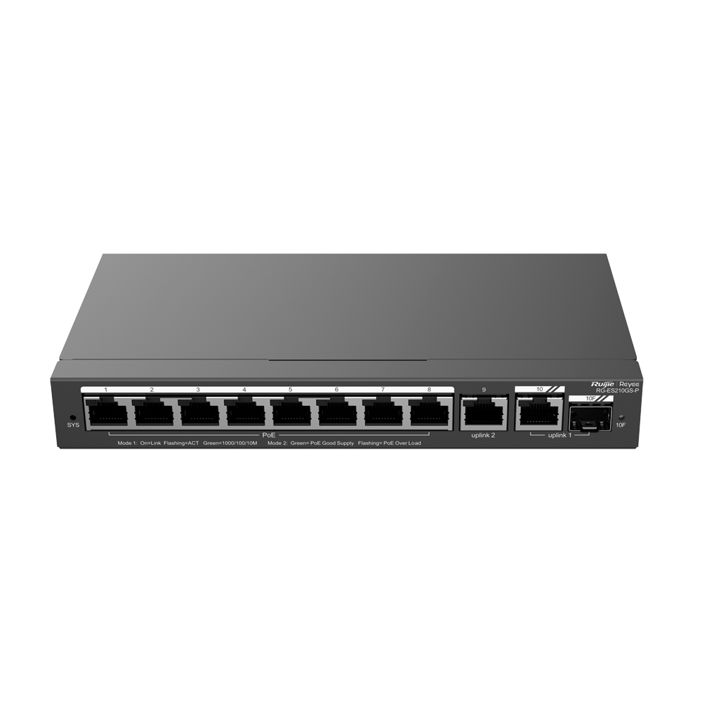Reyee Switch PoE Cloud Gestionable RG-ES210GS-P