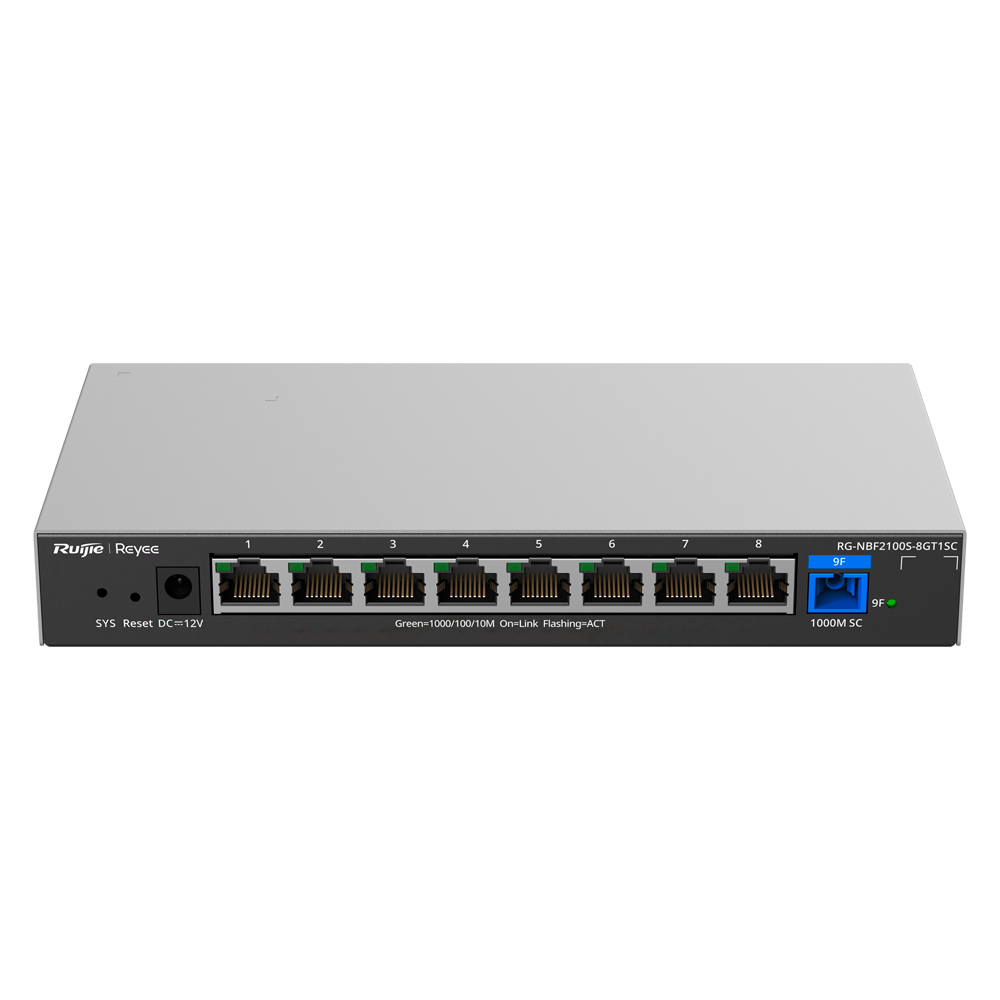 Reyee E Lighten Switch Cloud Capa 2 RG-NBF2100S-8GT1SC