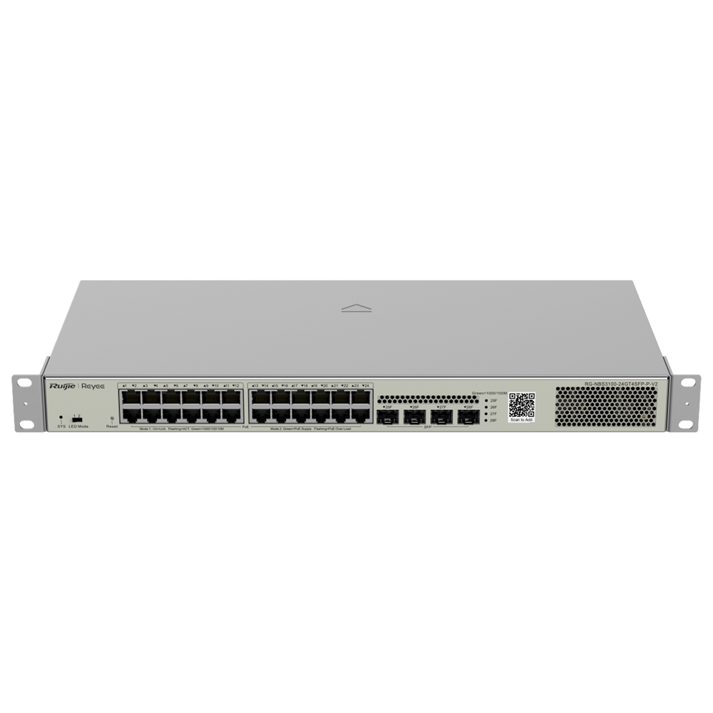 Reyee Switch PoE Cloud Capa 2+ RG-NBS3100-24GT4SFP-P-V2