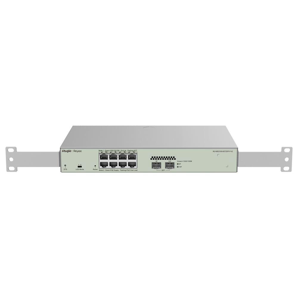 Reyee Switch PoE Cloud Capa 2 RG-NBS3100-8GT2SFP-P-V2