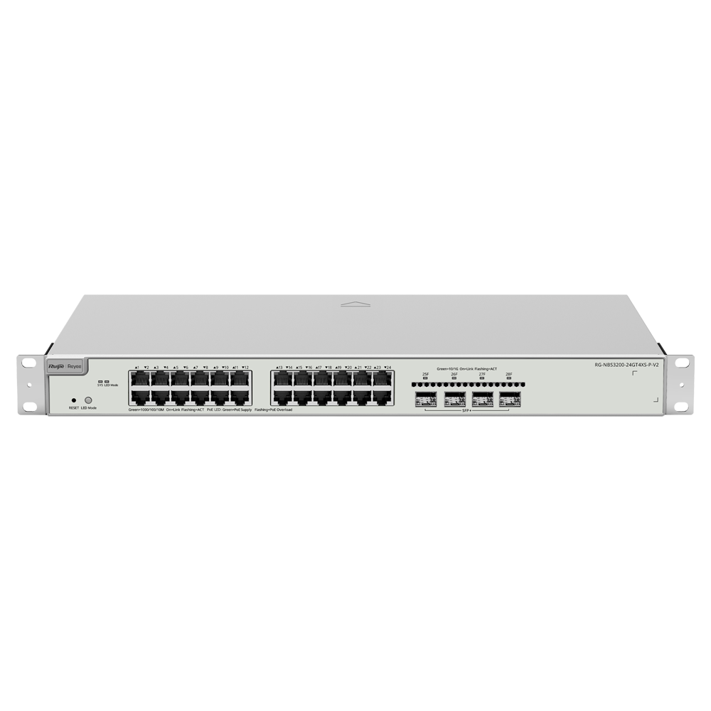 Reyee Switch PoE Cloud Capa 2+ RG-NBS3200-24GT4XS-P-V2