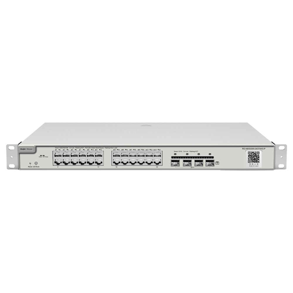 Reyee Switch PoE Cloud Capa 2+ RG-NBS3200-24GT4XS-P