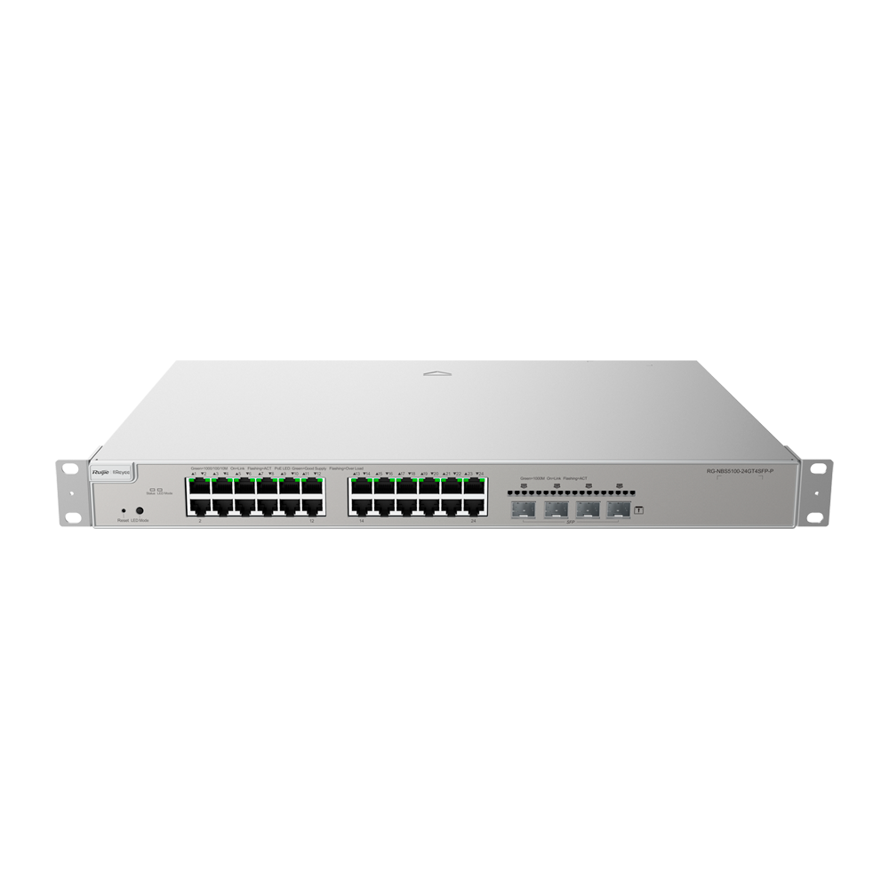 Reyee Switch PoE Cloud Capa 3 RG-NBS5100-24GT4SFP-P