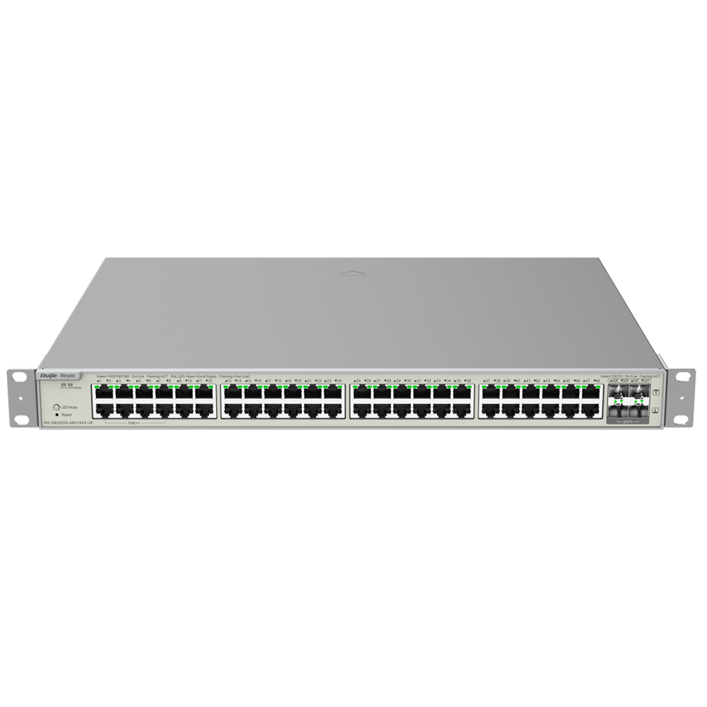Reyee Switch Hi PoE Cloud Capa 3 RG-NBS5200-48GT4XS-UP