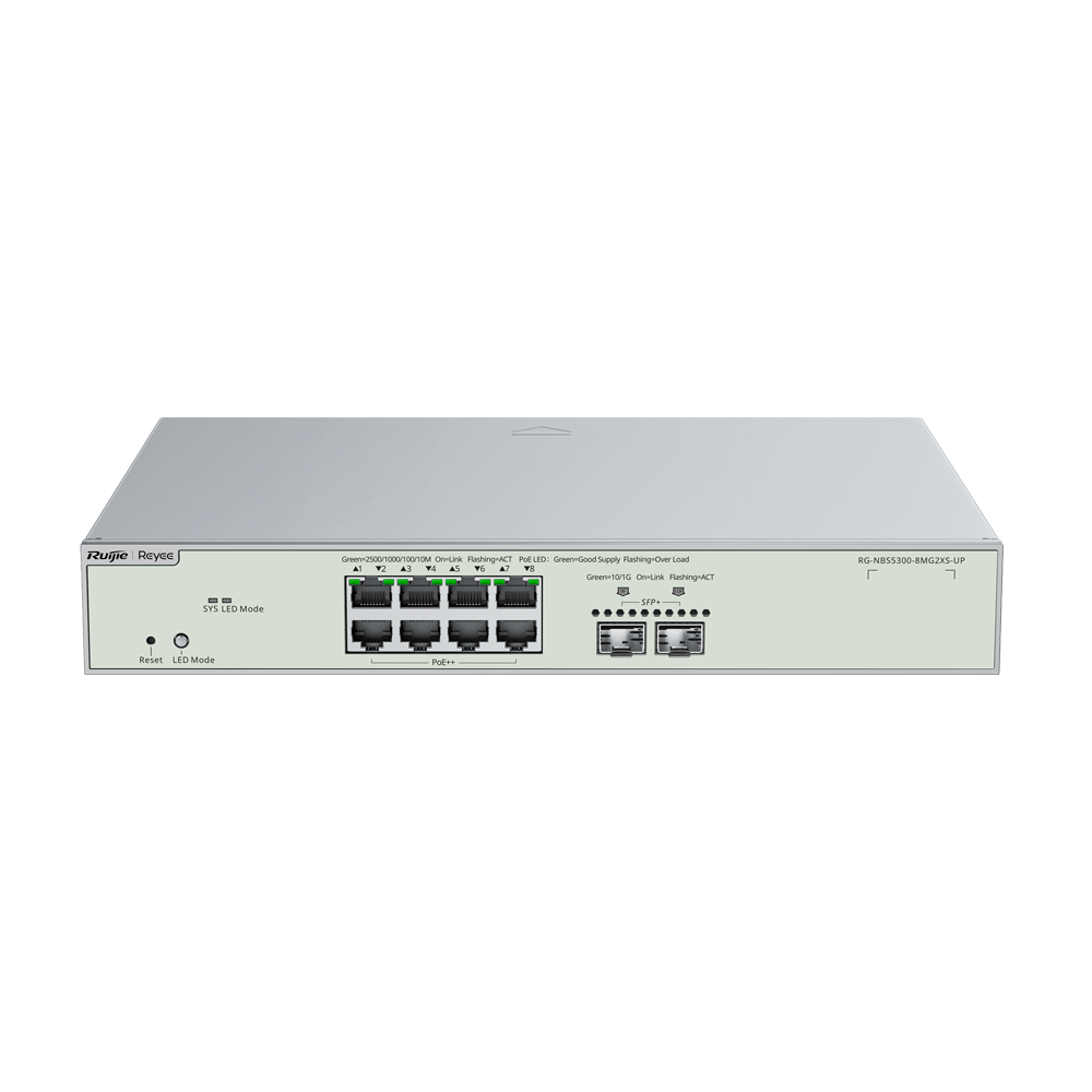 Reyee Switch Cloud Gestionable L3 RG-NBS5300-8MG2XS-UP