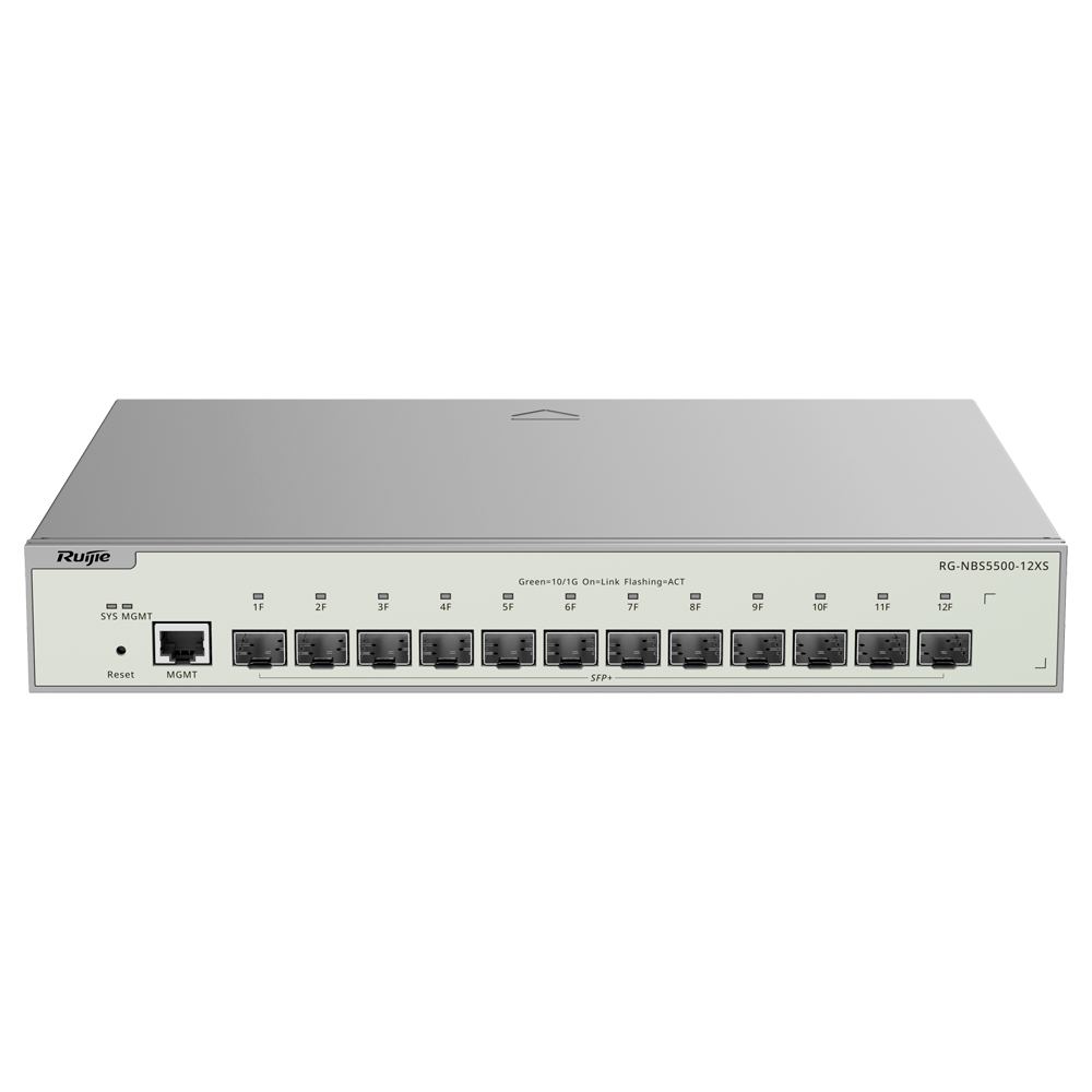 Reyee Switch Cloud Capa 3 12x SFP+ 10Gbps + 1x Mgmt RG-NBS5500-12XS