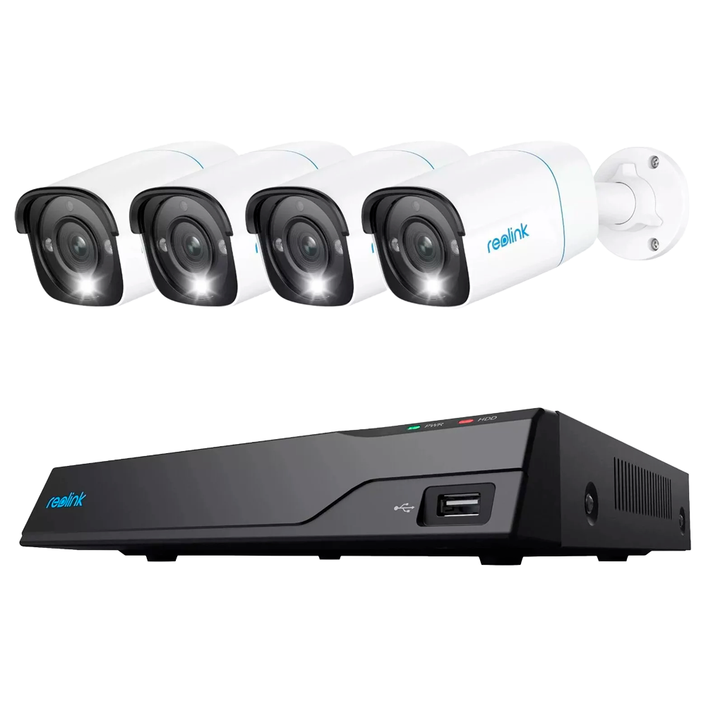 Reolink Kit NVR PoE + 4 cámaras 8MP PoE 2TB 8 MP RL-NVS8-POE-8MB4