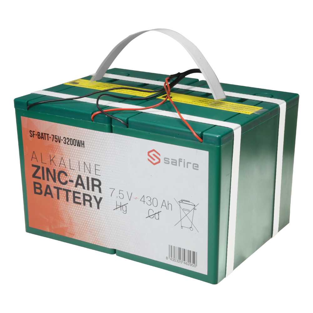 Safire Batería zinc aire SF-BATT-75V-3200WH