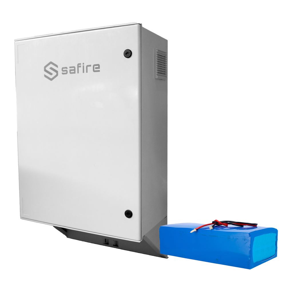 Safire Armario de poliéster carga rápida Solar SF-BOX08SOL-BMS-IP55-4800WH