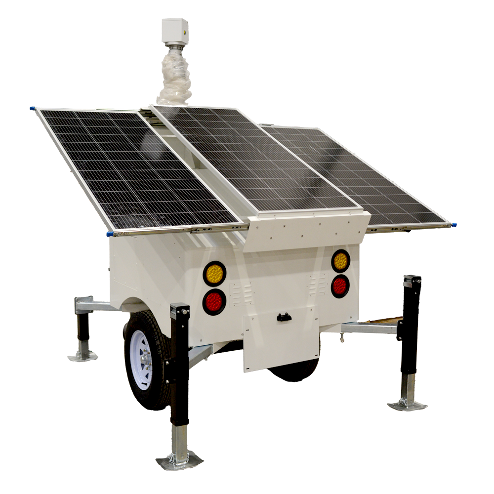 Safire Trailer de alimentación autónoma para CCTV SF-CCTVTRAILERPR07-2520WH