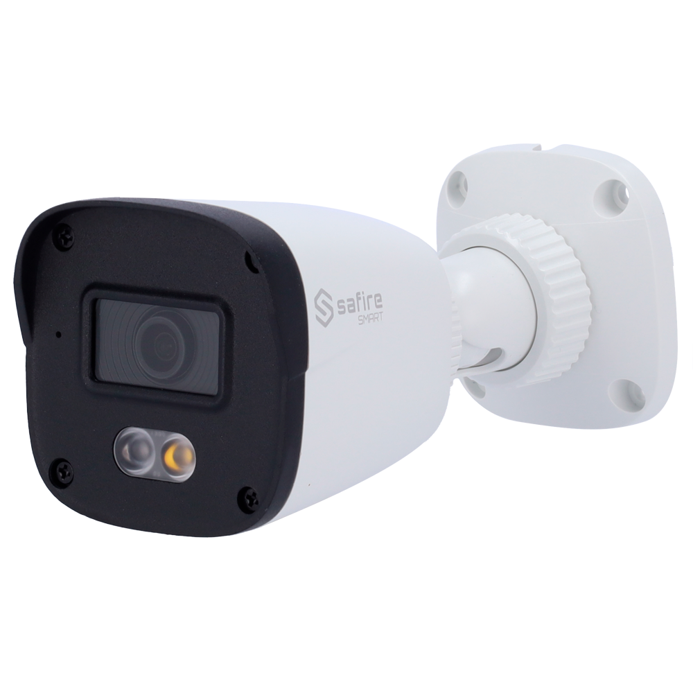 Safire Smart Cámara Bullet IP gama B1 con luz dual color blanco 2 MP, 2.8 mm, WiFi, PoE SF-IPB070A-2B1-DL