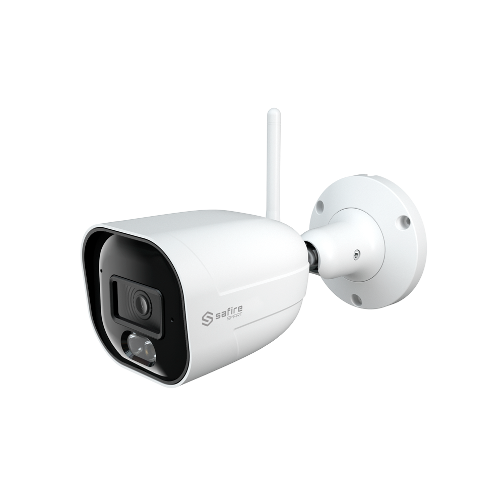 Safire Smart Cámara Bullet WiFi E1 Inteligencia Artificial color blanco 4 MP, 2.8 mm, WiFi, PoE SF-IPB080A-5WE1-DL